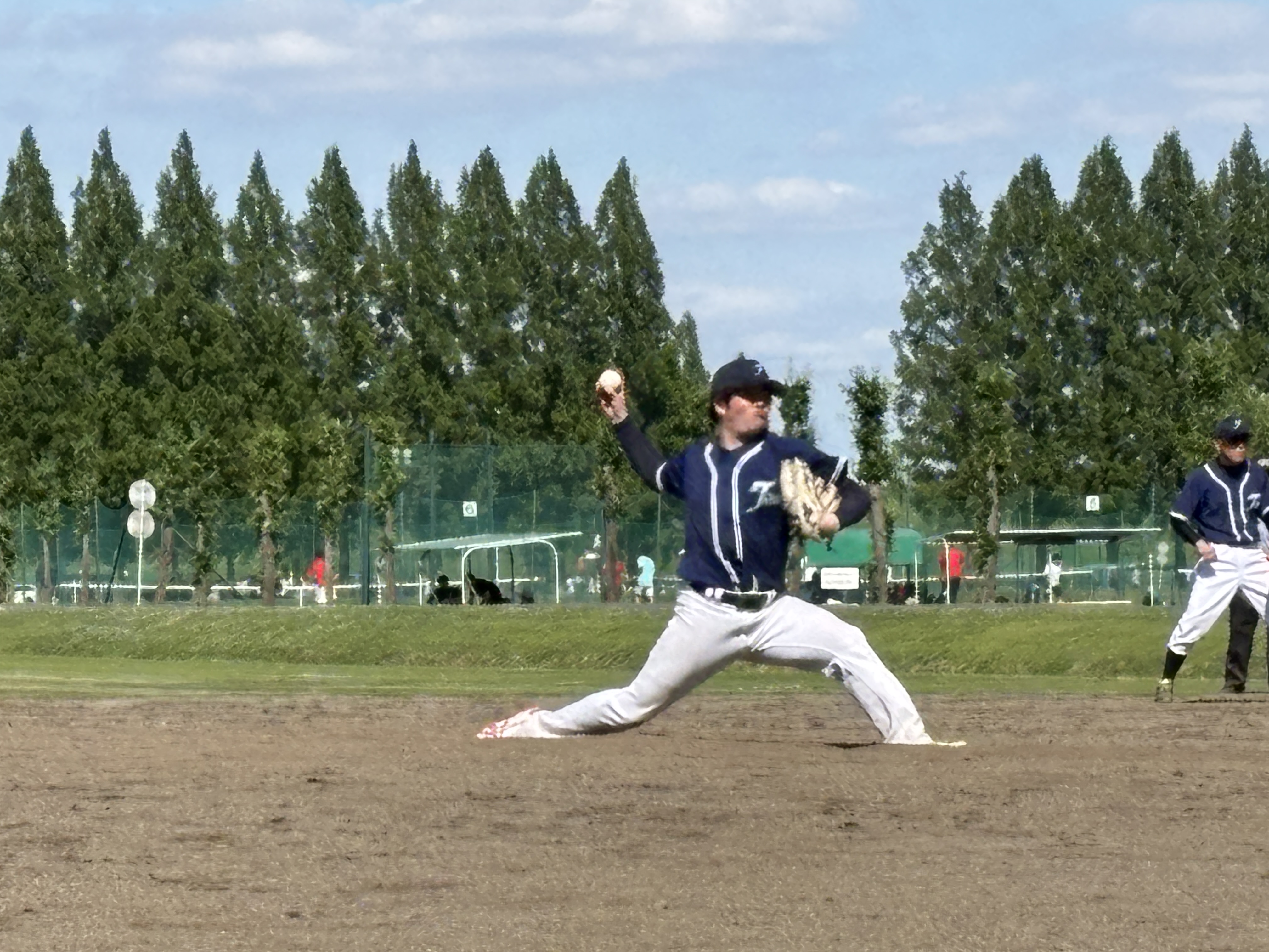 軟式野球大会の様子1