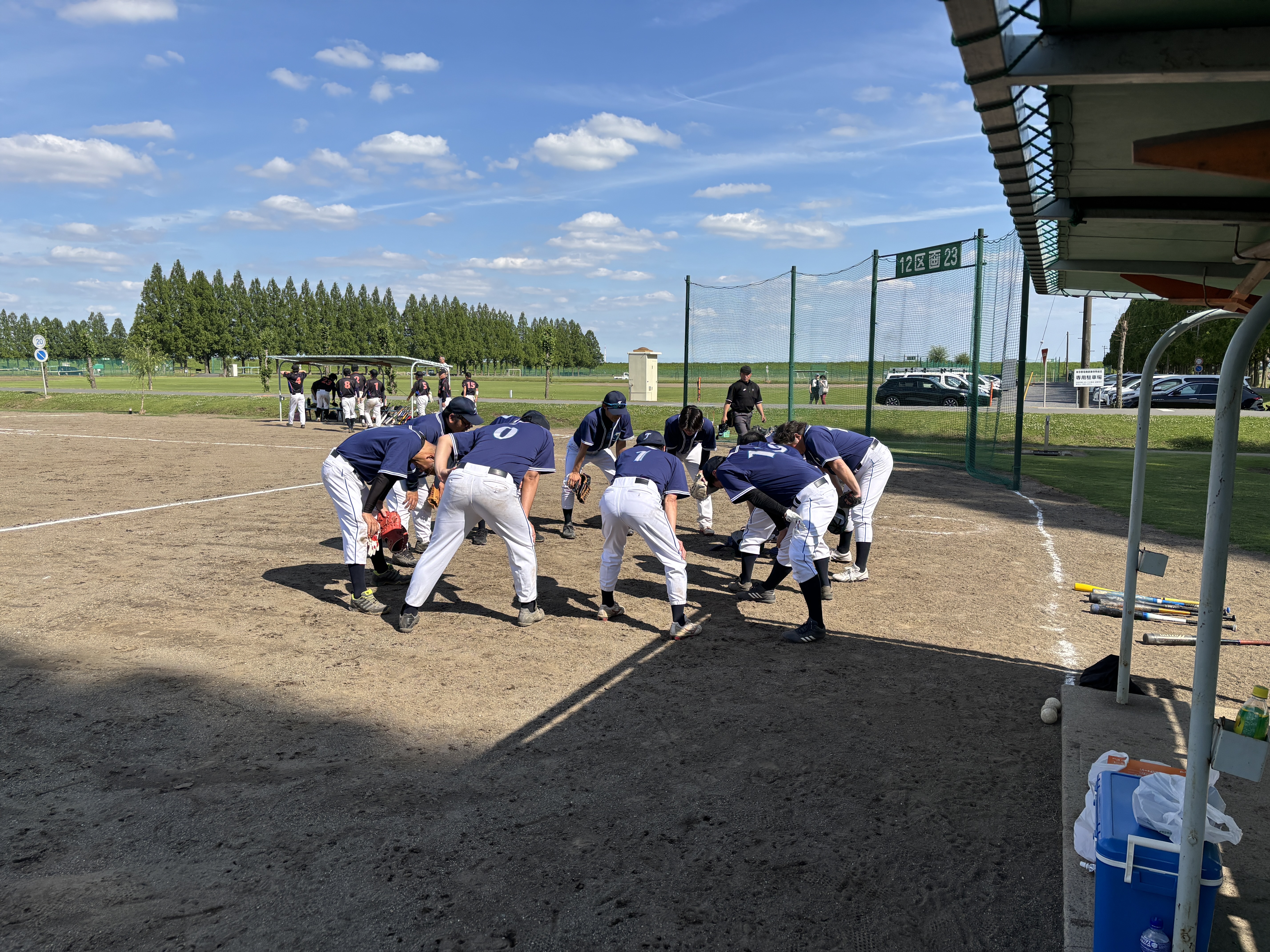管工業健康保険組合主催の軟式野球大会に参加しました。